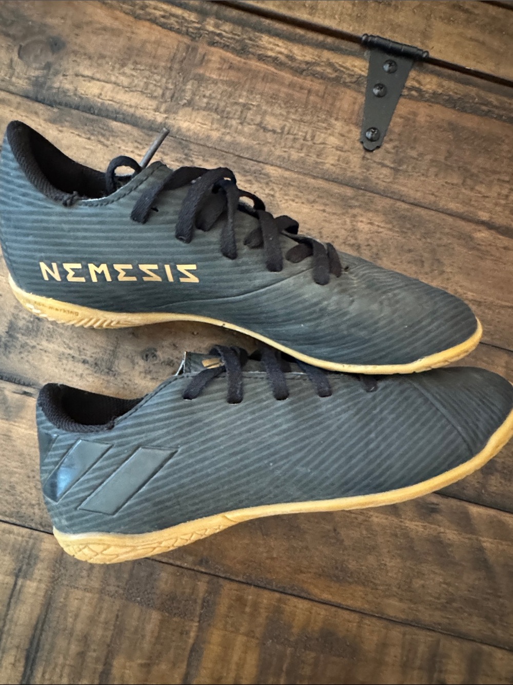 Nemesis Indoor Soccer Shoes in Black - Boys Youth Size 4